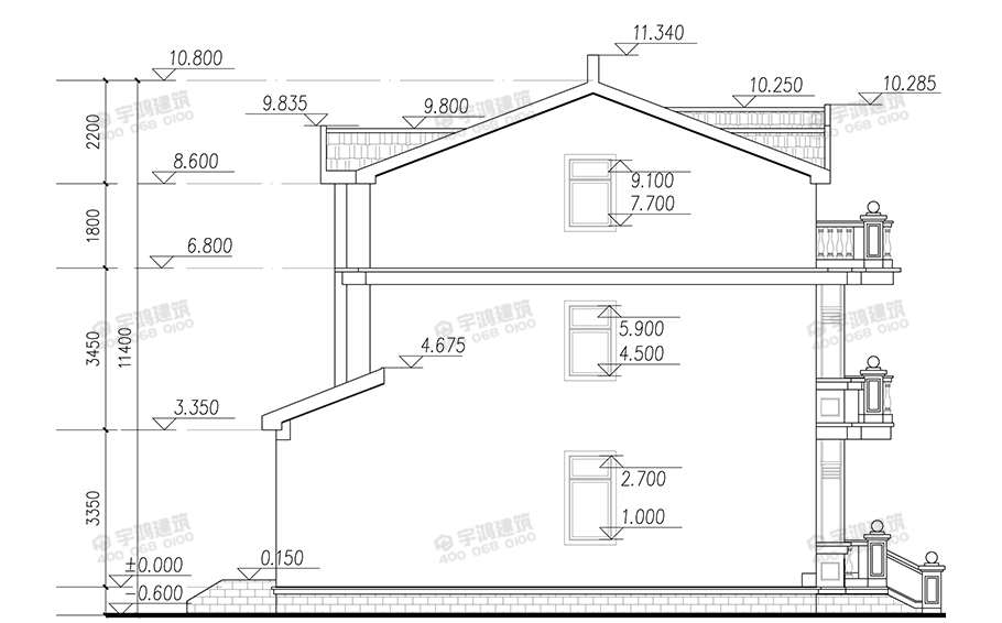 12x12米26萬新農(nóng)村自建房設計圖紙