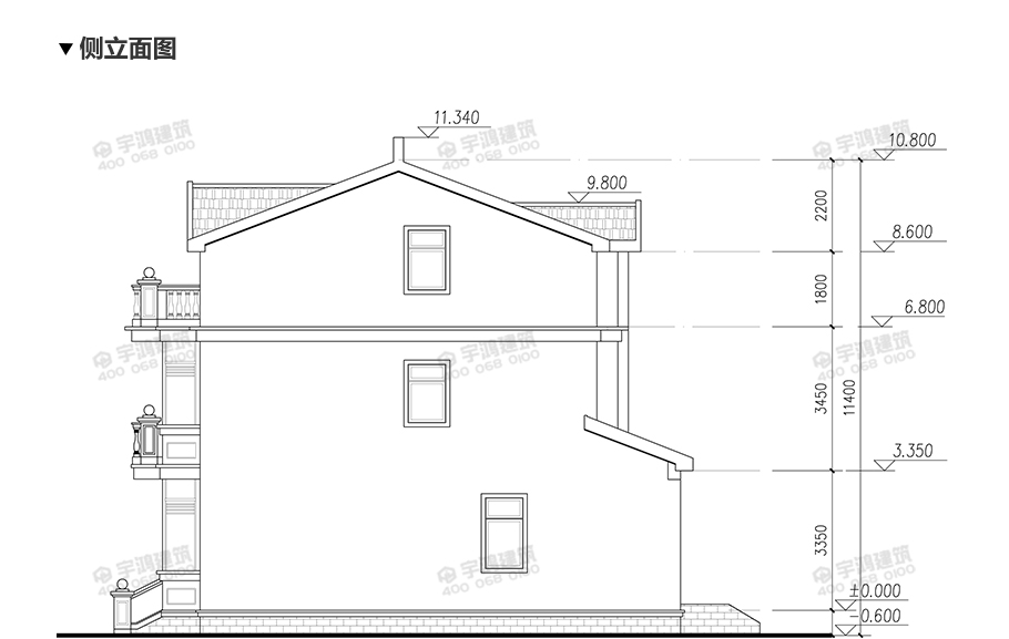 12x12米26萬新農(nóng)村自建房設計圖紙