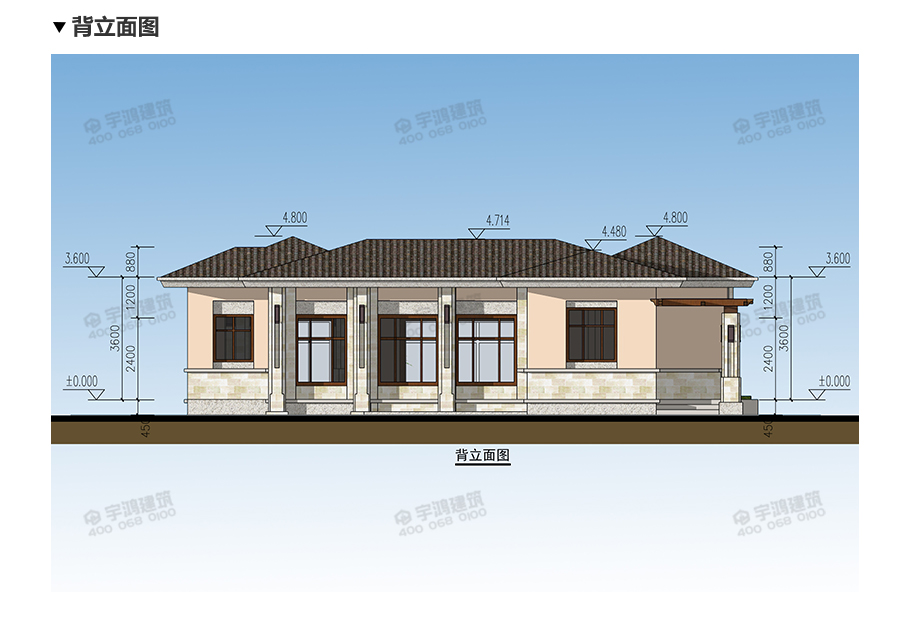 鄉下建房一層別墅戶型圖及效果圖，時尚又實惠